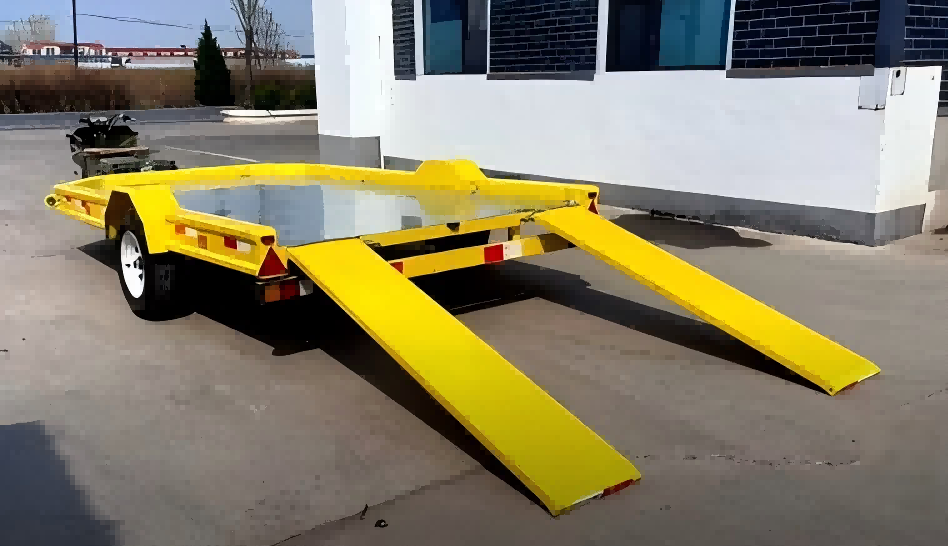 1.5 ໂຕນ trailer flatbed ເພນດຽວ